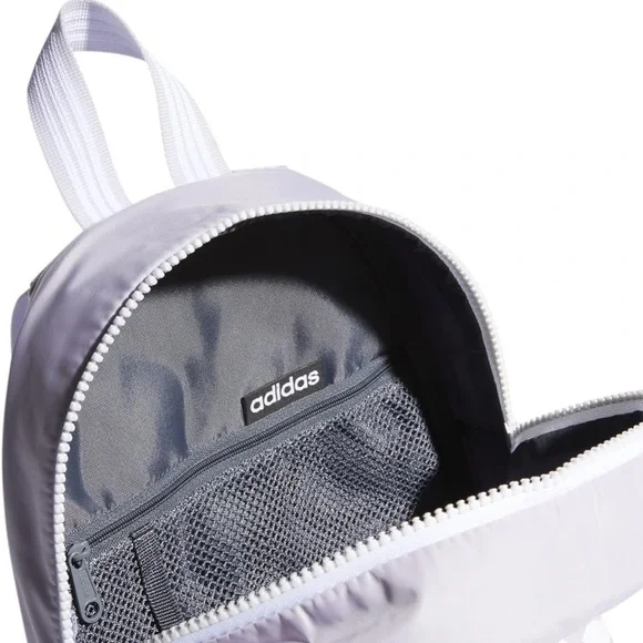Adidas Liner Mini Backpack NWT Purple Tint /White light lilac - Picture 8 of 9